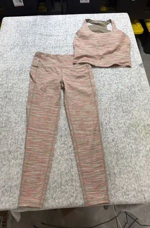 DSG Momentum Womens Tan Spacedye‎ High-Rise 7/8 Legging and Sports Bra Set SMALL thumbnail 1