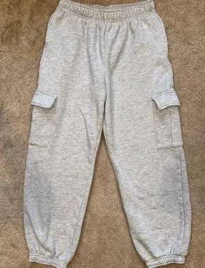 Cargo Sweatpants Gray Size M thumbnail 1