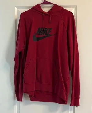 Red Nike hoodie thumbnail 1