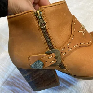 Anthropologie Stivali Maipore Western Ankle Boots Brune 37/ US 6.5/7‎ thumbnail 3