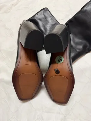 Franco Sarto Black Leather Slip on Boots(Size 8.5M) thumbnail 7