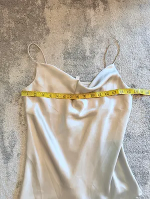 Glam Silver Satin Cowl Neck Camisole thumbnail 3
