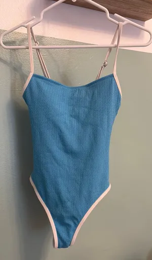 Target Blue One Piece with white lining. thumbnail 1