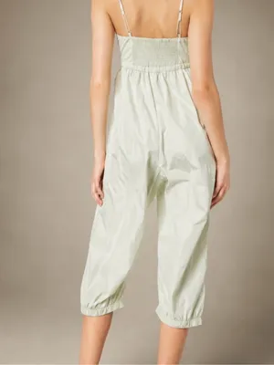 NWT FP Movement Down to Earth Onesie Jumpsuit in Summermist Light Green Small thumbnail 4