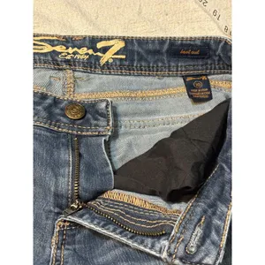 Seven7 Bootcut Jeans Women's Size 10 Medium Wash Stretch Embroidered Pockets thumbnail 8
