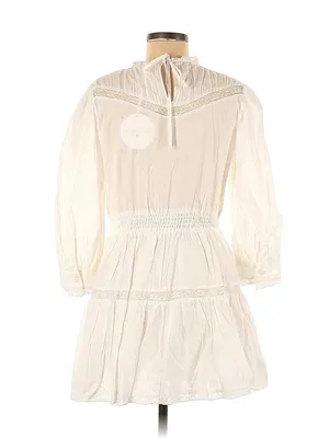 NWT LoveShackFancy x Target Talulah in White Pintuck Yoke Lace Trim Dress XS thumbnail 4