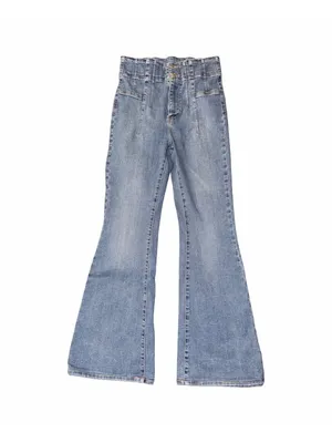 Free People We The Free Jayde Flare Jeans 29- Waist 27” High Rise Boho Retro thumbnail 2