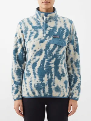 Patagonia Synchilla Snap-T Mighty Mycelium Wavy Blue Fleece S 25455 thumbnail 1