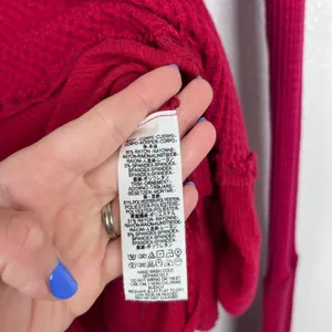 Free people Women's Catalina Thermal Top Red Sz XS thumbnail 8