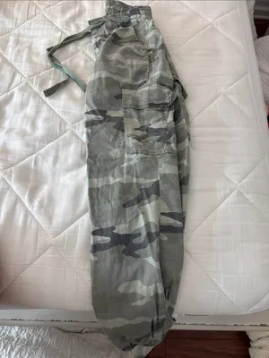 American eagle Cargo Jogger Pants - Green Camo thumbnail 2