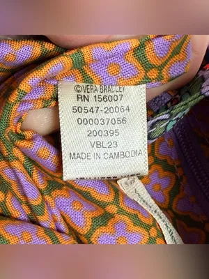 VERA BRADLEY Mini Original Tote in French Paisley Fall 2020 New Condition thumbnail 10