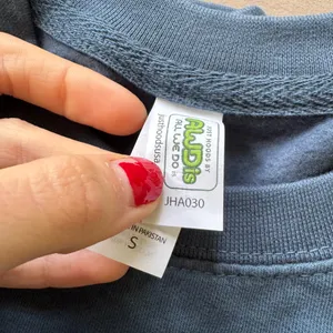 Basic Blue Crewneck Sweatshirt thumbnail 4