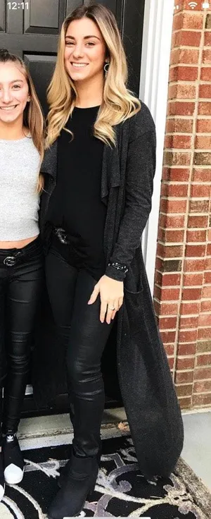 Nordstrom Gray Maxi Sweater Kimono thumbnail 1