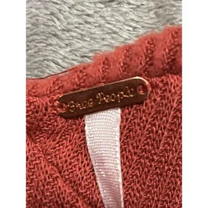 Free People Marley Off The Shoulder Ribbed Long Sleeve Top Rust Orange M New thumbnail 5