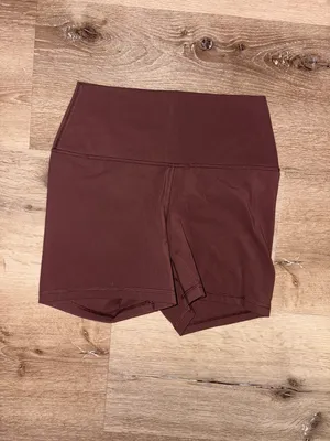 CRZ YOGA Butterluxe 4” High-Waist Bike Shorts in Taupe thumbnail 2