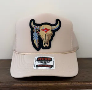 Tan western trucker hat thumbnail 1