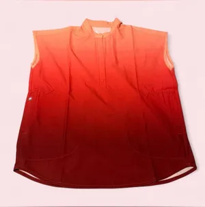 FIGS Ombre Peach-to-Coral Sleeveless Rafaela Technical Scrub Top thumbnail 1