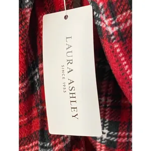 New Laura Ashley Plaid Christmas winter Bath robe Sz S/M -‎ missing belt thumbnail 6