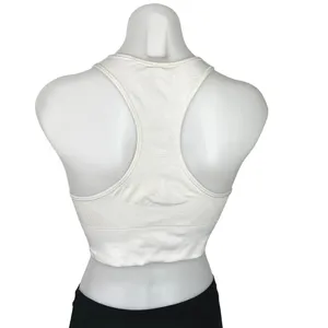 Lululemon White Striped Racerback Athletic Yoga Crop Tank Top Sports Bra Size S thumbnail 2