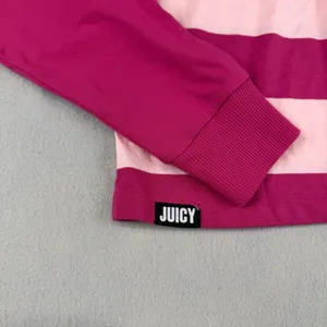 Juicy by Juicy Couture Pink Striped Long Sleeve Cropped Rugby Polo Shirt Small thumbnail 9