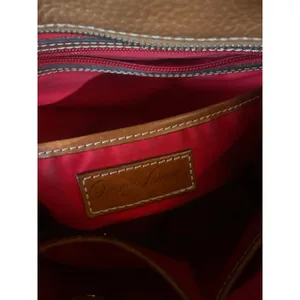DOONEY & BOURKE Small Pebble Lexington Shopper Tote Purse Bag Caramel Leather thumbnail 6