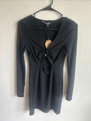 Disturbia Eastwick Gothic Cut Out Bodycon Mini Dress Size 6 NWT thumbnail 3
