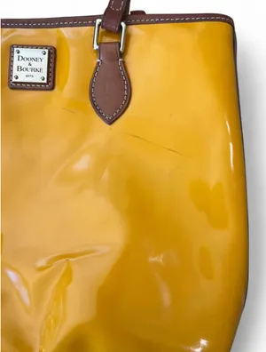 Dooney & Bourke Inc. Venus Richmond Shopper in Yellow patent leather tote bag thumbnail 7