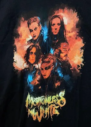 Motionless in White Watercolor Portrait T-shirt size extra large thumbnail 2