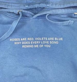 Rose hoodie Blue Size M thumbnail 4