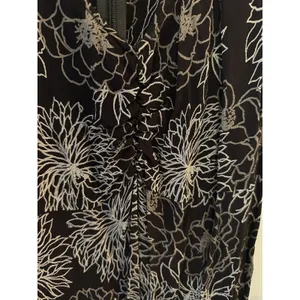 Old Navy Maxi Dress Black/White Floral Sleeveless Fairy Grunge Sz.14 Vintage Y2K thumbnail 3