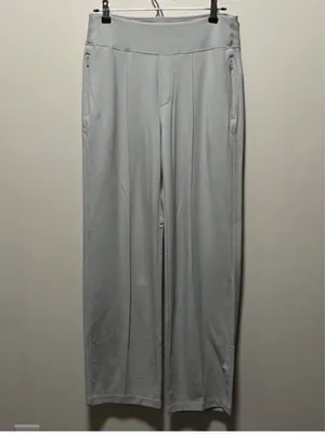 ATHLETA Venice High Rise Wide Leg Pant, Light Grey, Size 10 thumbnail 2