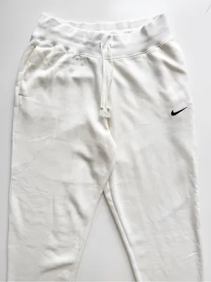 Nike Fleece Cream Sweatpants Size Medium Cream thumbnail 2