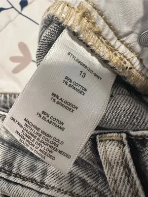 Gray Acid Washed Cargo Extra Wide Leg Baggy Jeans Sz13 Indie Hipster Grunge Y2K. thumbnail 13