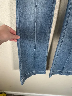 Revice Blue Star Flare Jeans Womens 29 Denim High Rise Casual Patriotic Boho thumbnail 16