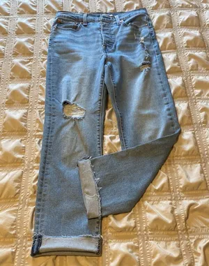 Levi Levi’s Wedgie Straight Frayed Hem Jeans thumbnail 4