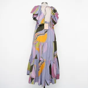 La Ligne Stella Cotton Maxi Dress Large‎ thumbnail 4