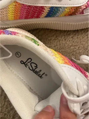 C324 Sneakers colorful size 7 woman comfy new thumbnail 5