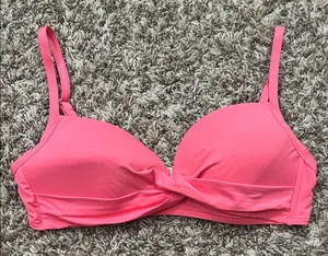 Kate Spade Pink Bikini Top Sz M thumbnail 1