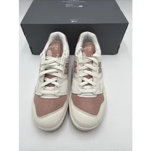 New Balance Women's 550 Shoes White/brown Size 9.5 NWB No lid thumbnail 3