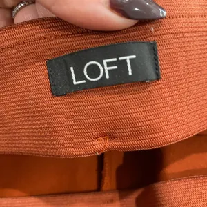 Ann Taylor Loft High Rise‎ Burnt Orange Kick Crop Pants Size 6 Workwear Chic thumbnail 4