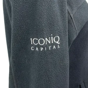 Patagonia Womens Black Iconiq Capital Zip Fleece High Neck Sweater Jacket Top M thumbnail 4