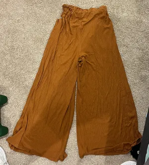 Free People Movement Wide Leg Ribbed High Waist Trouser Pants thumbnail 3