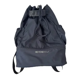 BEYOND YOGA Convertible Backpack Drawstring Tote Lightweight Black Gym Bag thumbnail 4