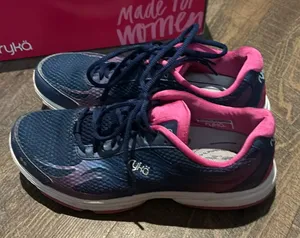 Ryka Womens Devotion Plus 2 Walking Shoe Size 9 M‎ Pink and Blue thumbnail 1