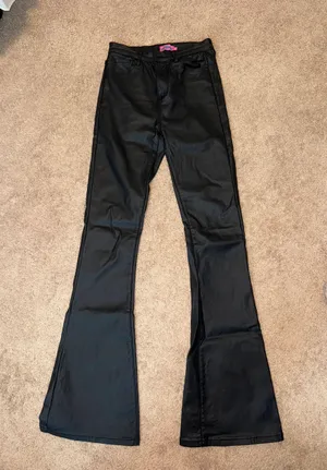 Edikted Pants Leather Flare thumbnail 1