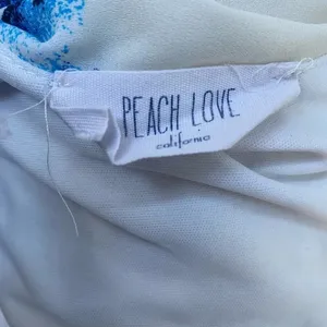 Peach Love California Floral Mock Neck‎ Cutout Sleeveless Shift Mini Dress White thumbnail 5