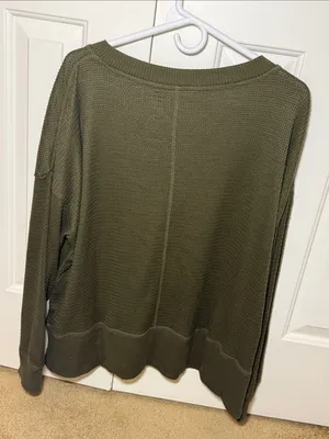 Women’s American Eagle Waffle Long Sleeve Shirt thumbnail 3