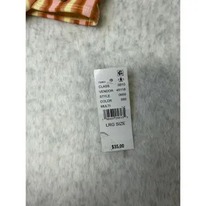 PacSun Netflix Outer Banks Striped Underwire Bikini Top Pink Orange‎ L 0669-089 thumbnail 3