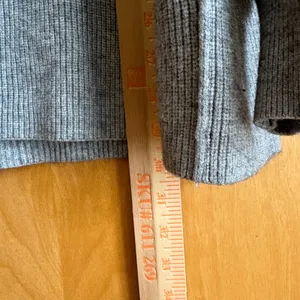 Free People Afterglow Sweater Women S Gray Ribbed Oversized Mock Neck Turtleneck thumbnail 10