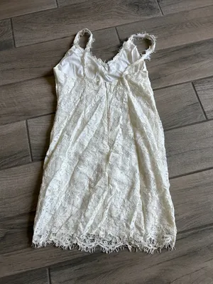 Main Strip White Lace Slip Dress thumbnail 3